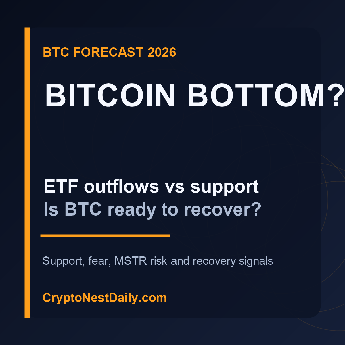 is Bitcoin bottoming out - Is Bitcoin Bottoming Out? BTC Forecast for 2026