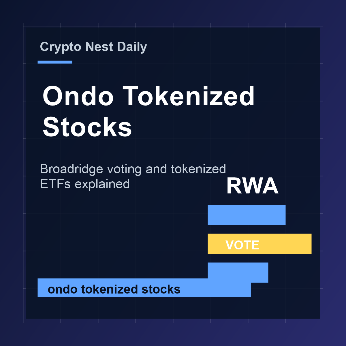 Ondo tokenized stocks and Broadridge voting for tokenized ETFs RWA crypto 2026