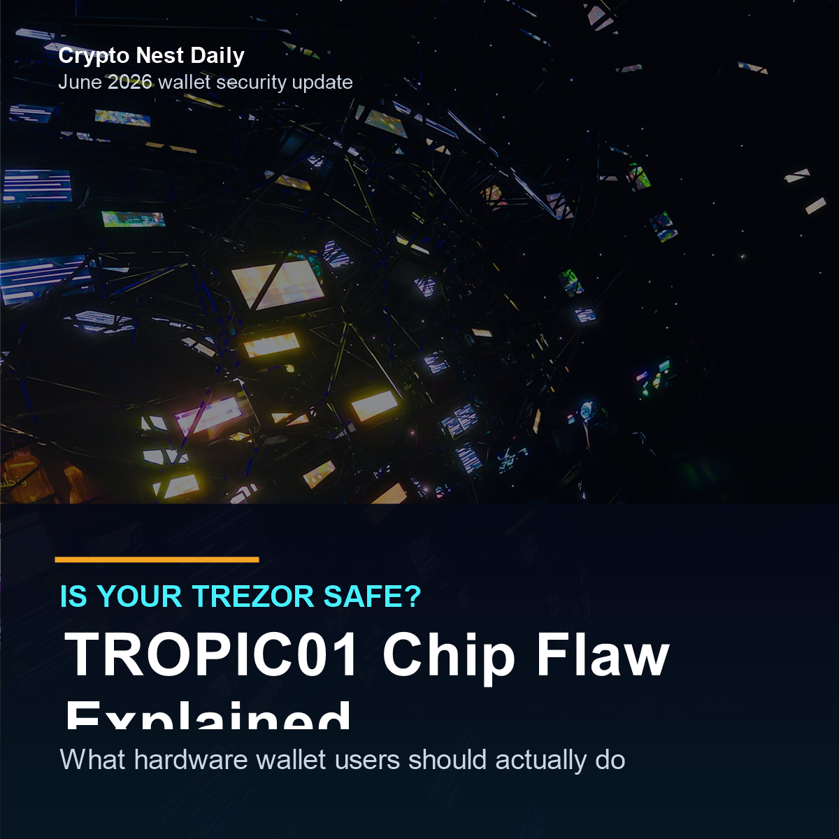 is Trezor safe - Is Your Trezor Safe? TROPIC01 Chip Flaw Explained